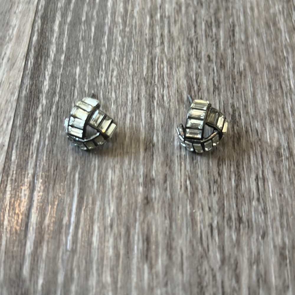 Dressy earrings. Clear stones.